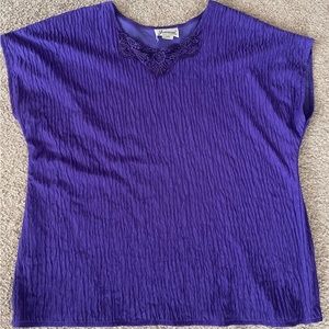 Joanna Lace Detail Vintage Paper bag style top 18W